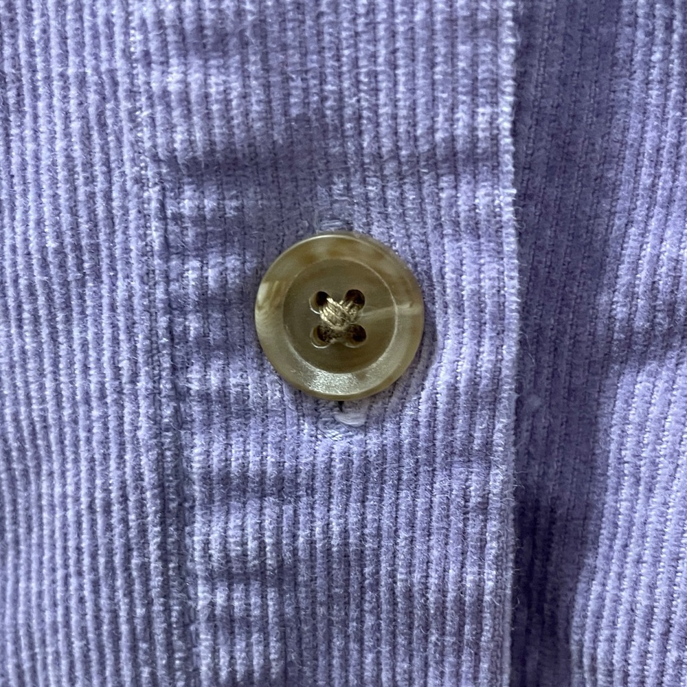 Lavender Corduroy button down - Picture 4 of 4